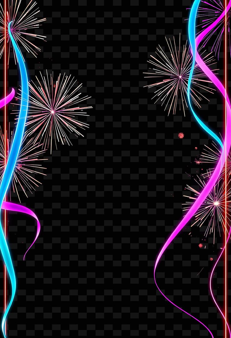 PSD framecrackling_firecrackers_dance_along_the_edges_fizzing_with_energy_neon_ribbons_twirl_graceful