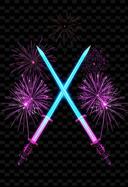 FrameFirecracker_Explosions_Mimic_Fireworks_Lighting_the_Top_Glowing_Ceremonial_Swords_Cross_Light
