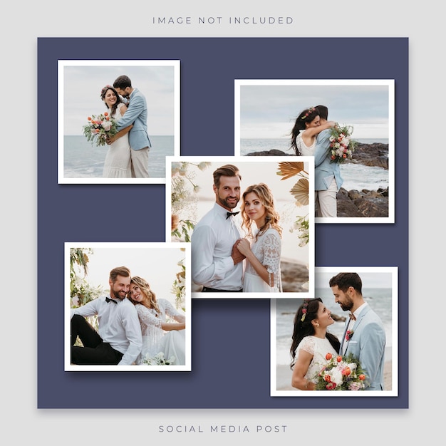 Frames de fotos de casamento PSD