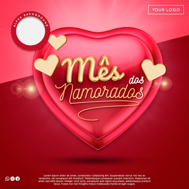 Francobolli 3d premium per San Valentino