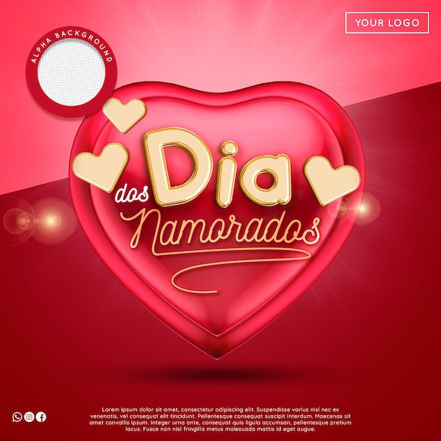 Francobolli 3d premium per San Valentino