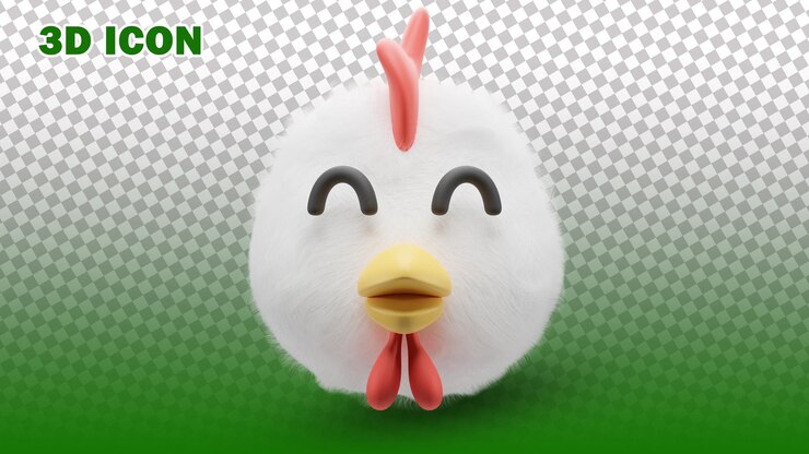 PSD frango 3d