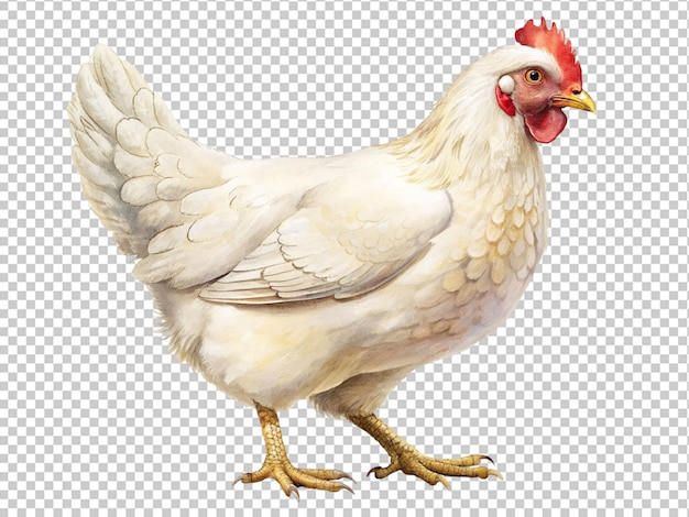 Frango com corpo branco