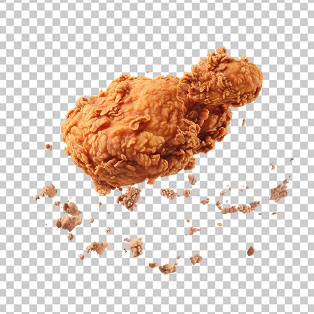 PSD frango frito saboroso png isolado em fundo transparente