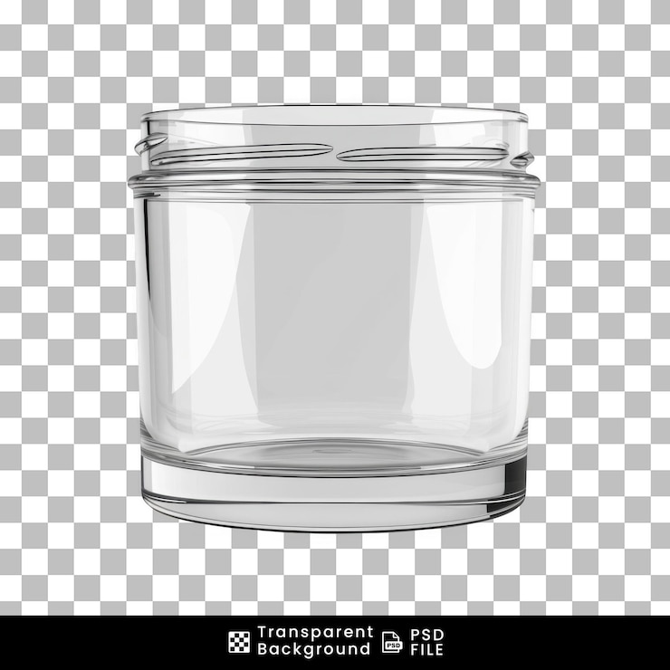 PSD frasco de crema cosmética aislado sobre un fondo transparente
