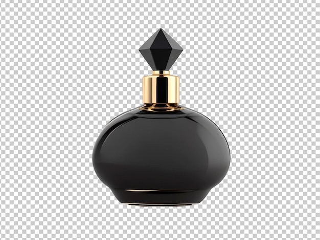 Frasco de perfume preto