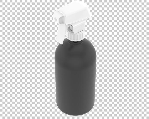 PSD frasco de spray na ilustração de renderização 3d de fundo transparente