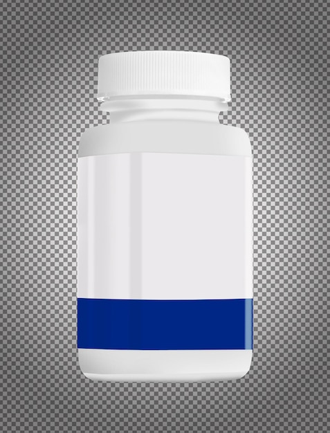 Frasco de medicina blanca
