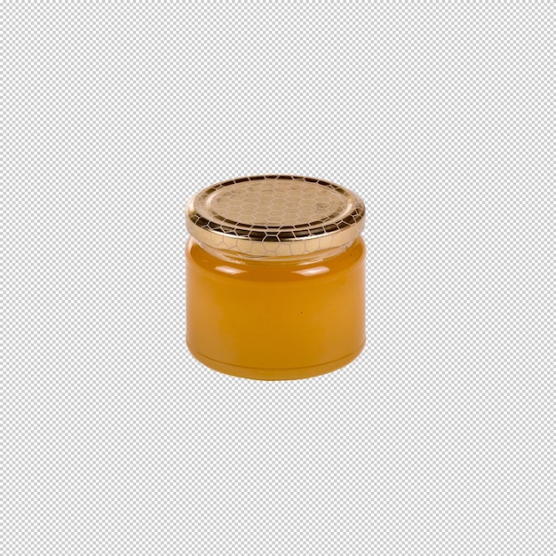 PSD frasco de miel aislado