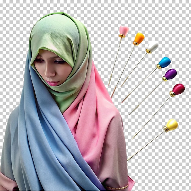 PSD frau, die einen hijab trägt
