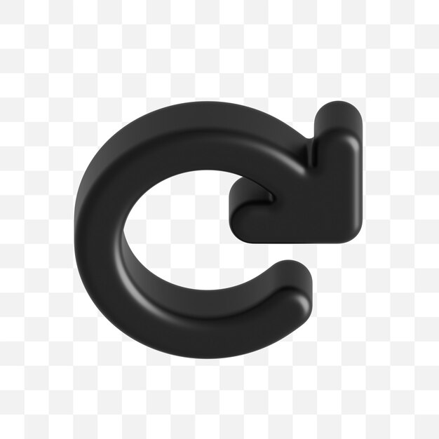 Freccia curva 3D