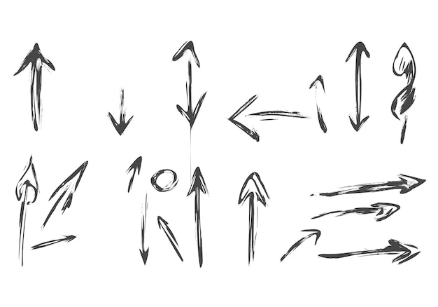 Freccia disegnata a mano