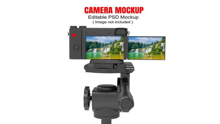 PSD free psd dslr camera mockup design