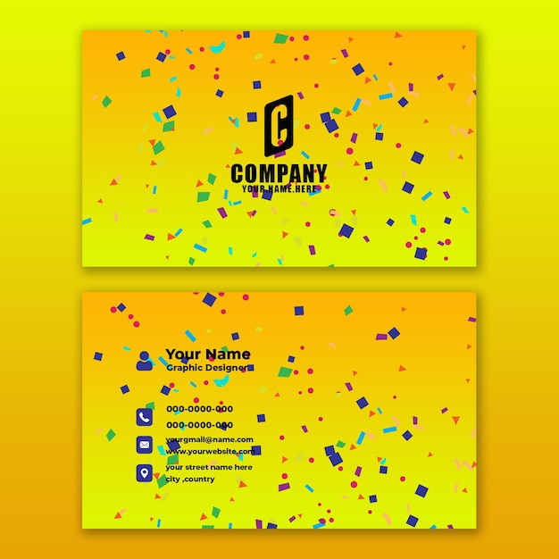 PSD free psd gradient business card with black details