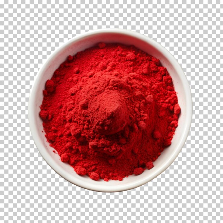 PSD free psd png de polvo rojo aislado en un fondo transparente