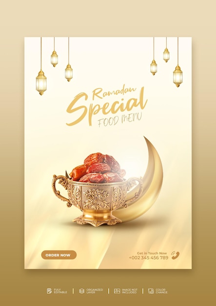 PSD free psd ramadan kareem iftar-party-einladungsdruck fertiger flyer