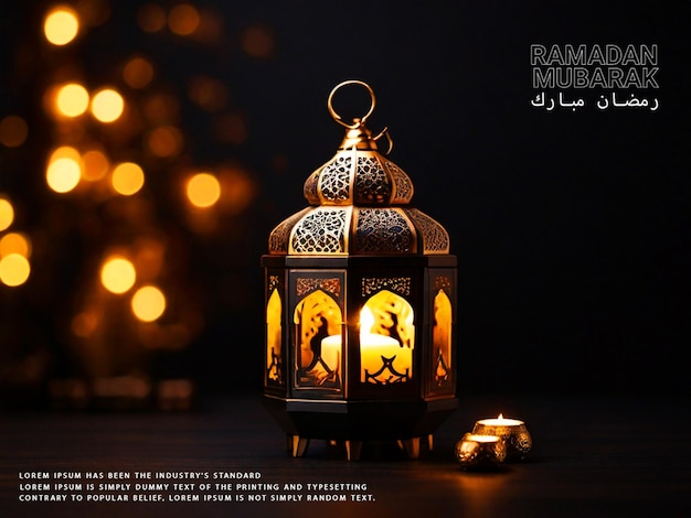 Free PSD Ramadan Mubarak Poster Hintergrund