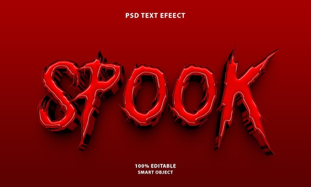 PSD free psd spook text-stil-effekt