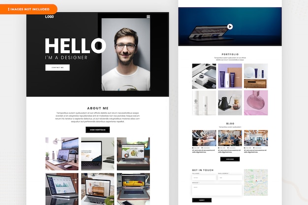 Freelancer designer landing page