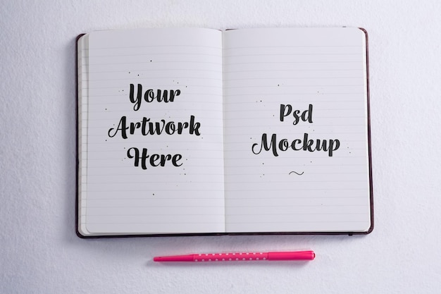 PSD freie notebook mockup vektor