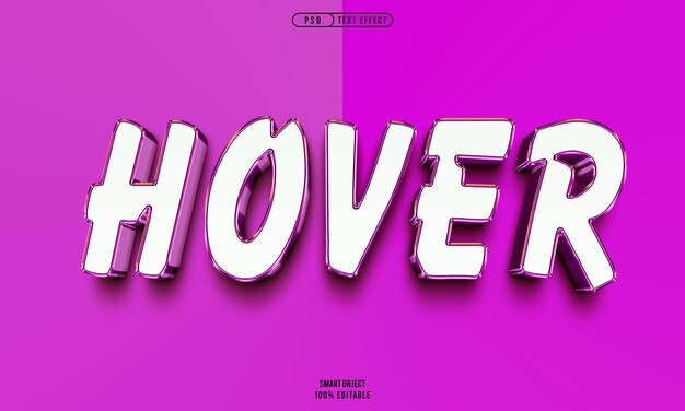 Freier psd-Hover-Text-Stil-Effekt
