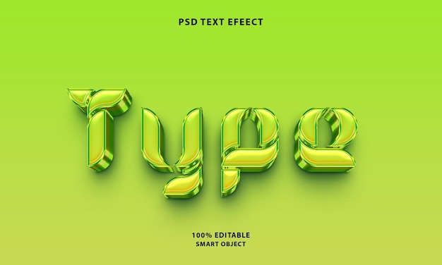 PSD freier text-stil-effekt im psd-typ