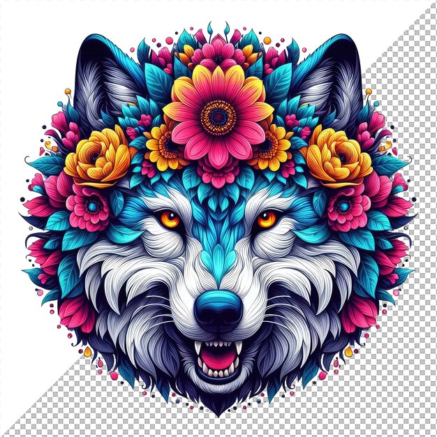 PSD frente a los colores frontal animal vector delight