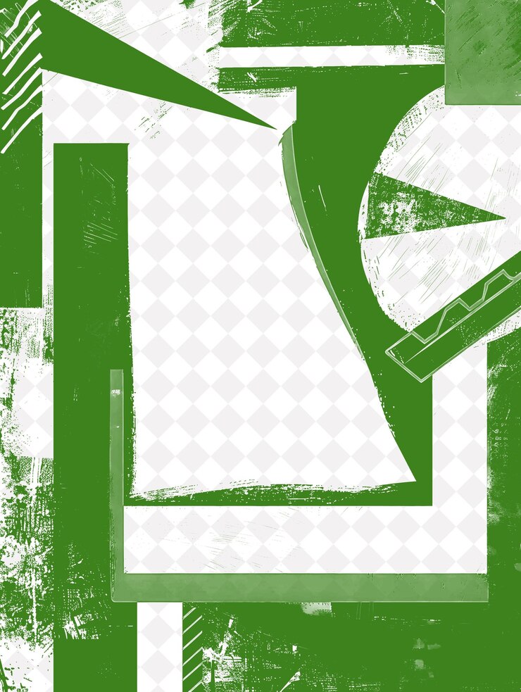 PSD frente cubista con formas fragmentadas y diseños abstractos geométricos de png creativos