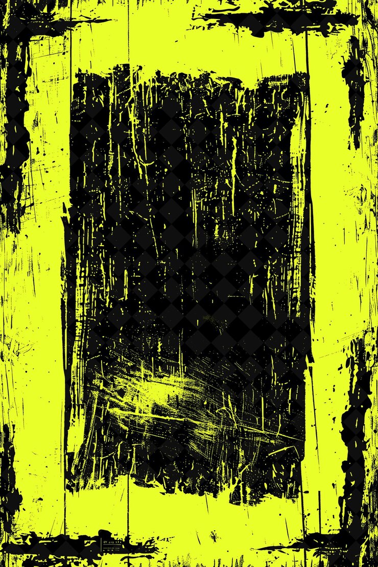 PSD frente de marco rústico con texturas ásperas angustiadas y diseños abstractos png creativos de woode
