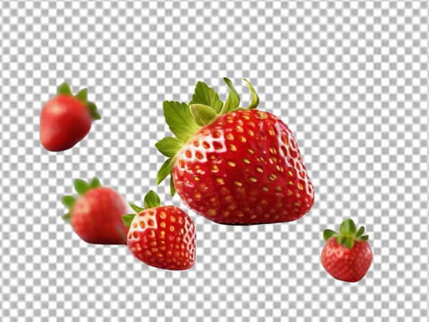 PSD fresas libres de psd en frutos aislados sobre un fondo transparente