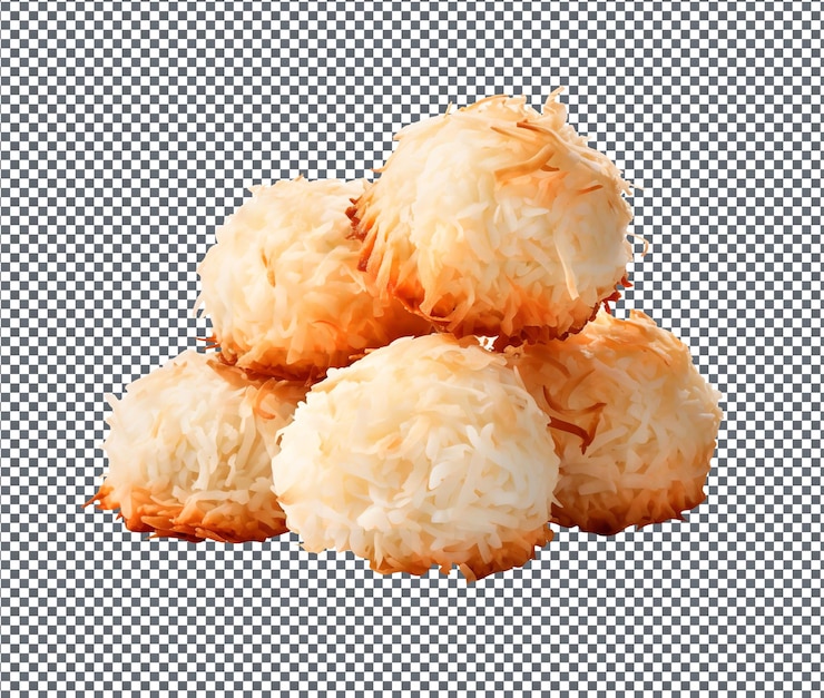 PSD frescas y deliciosas galletas masticables y dulces aisladas sobre un fondo blanco