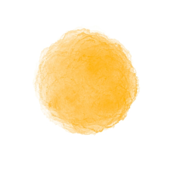 Fresco círculo de pincel laranja