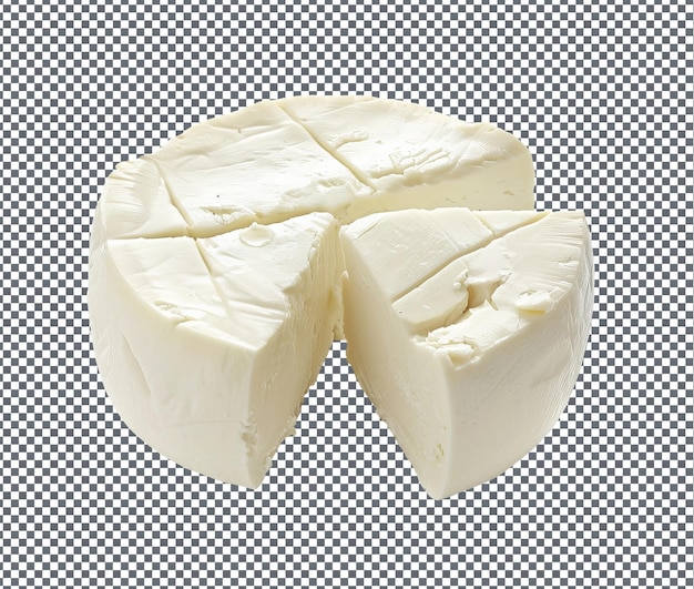 Fresco e bellissimo formaggio isolato su uno sfondo trasparente