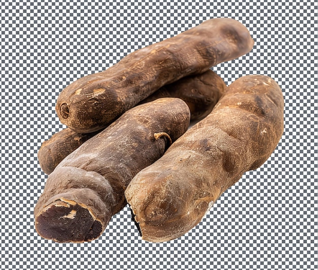 Fresco e bellissimo tamarindo dolce isolato su uno sfondo trasparente