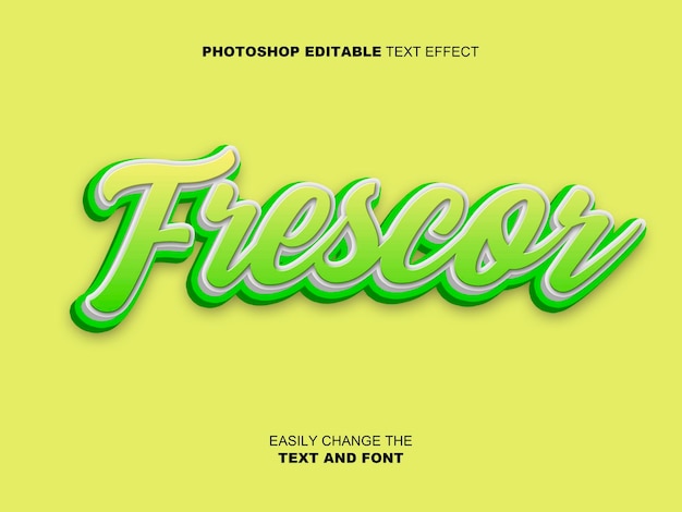 Frescor 3D editable PSD