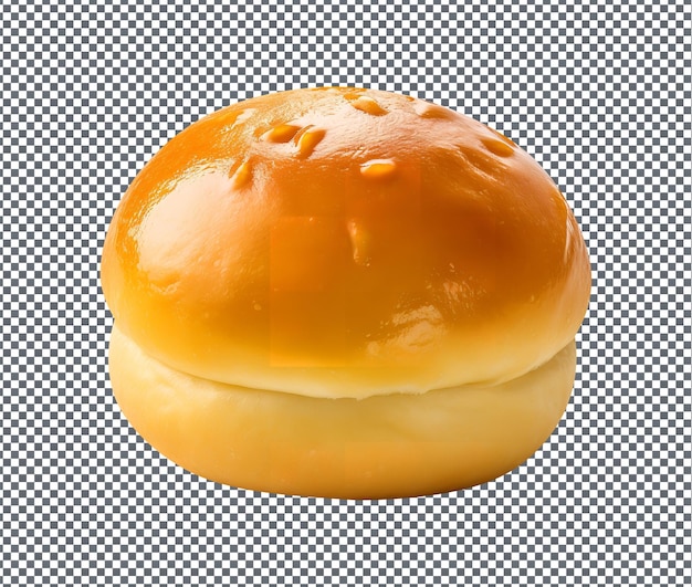 Fresh and Tasty Custard Bun isolato su uno sfondo trasparente