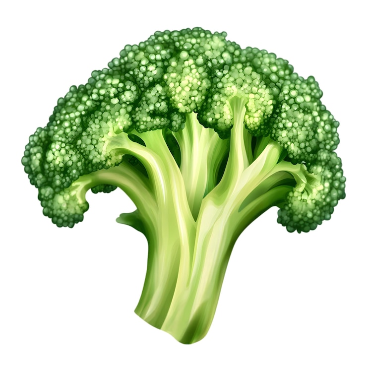 PSD fresh broccoli floret