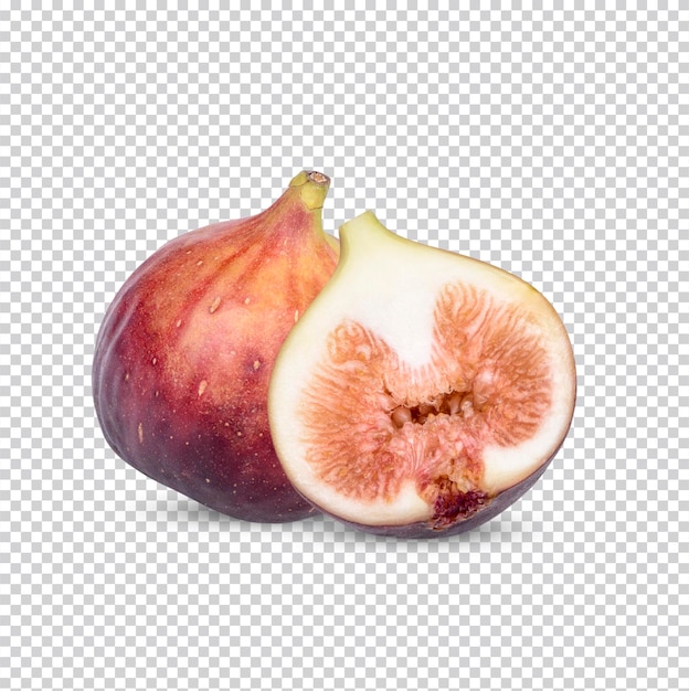 Fresh common fig Ficus carica isolated Premium PSD