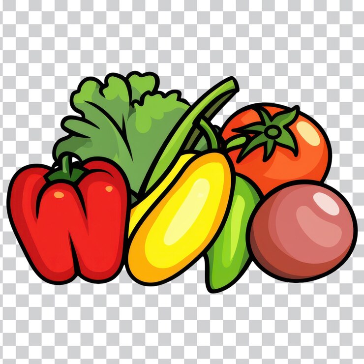 PSD fresh food icon for healthy eating promotion transparent png background
