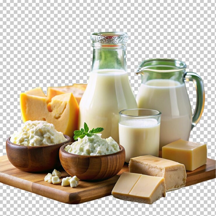 Fresh Milk isolated on transparent background