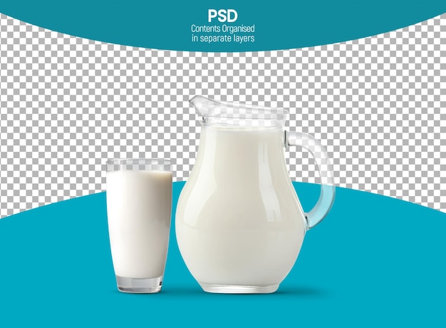 Fresh Milk isolated on Transparent background