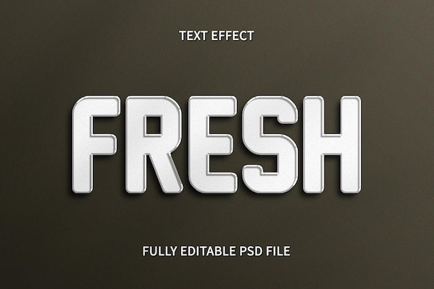 Fresh text effekt photoshop