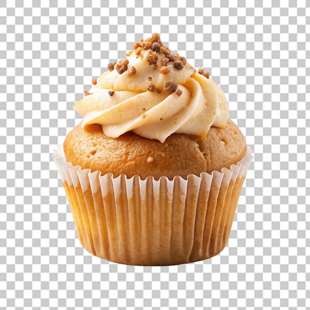 Freshly cupcake png aislado en un fondo transparente