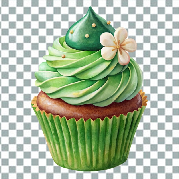 PSD freshly cupcake png isolado em fundo transparente