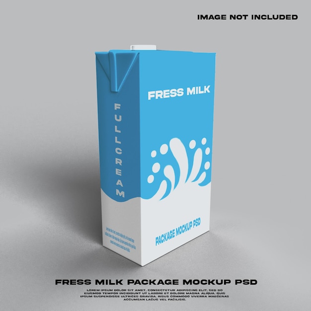 Fress milchpaket modell psd