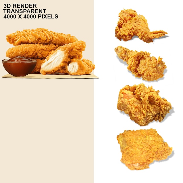 PSD fried chicken chicken fingers french fries buffalo wing pepsi zinn essen rezept