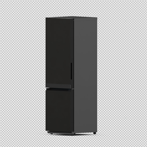 Frigorífico isométrico 3D aislado