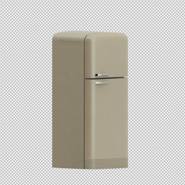 Frigorífico isométrico 3D aislado