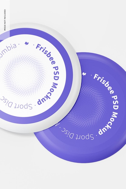 Frisbee Mockup, Close Up