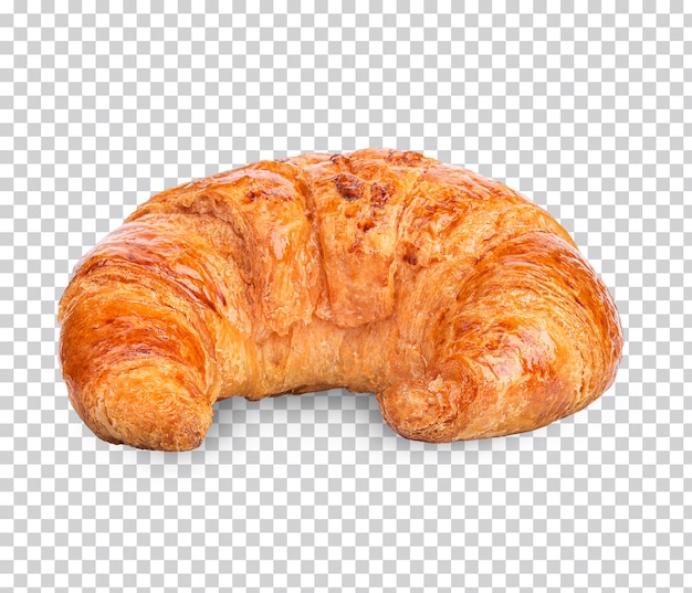 Frisch gebackenes Croissant isoliert Premium psd